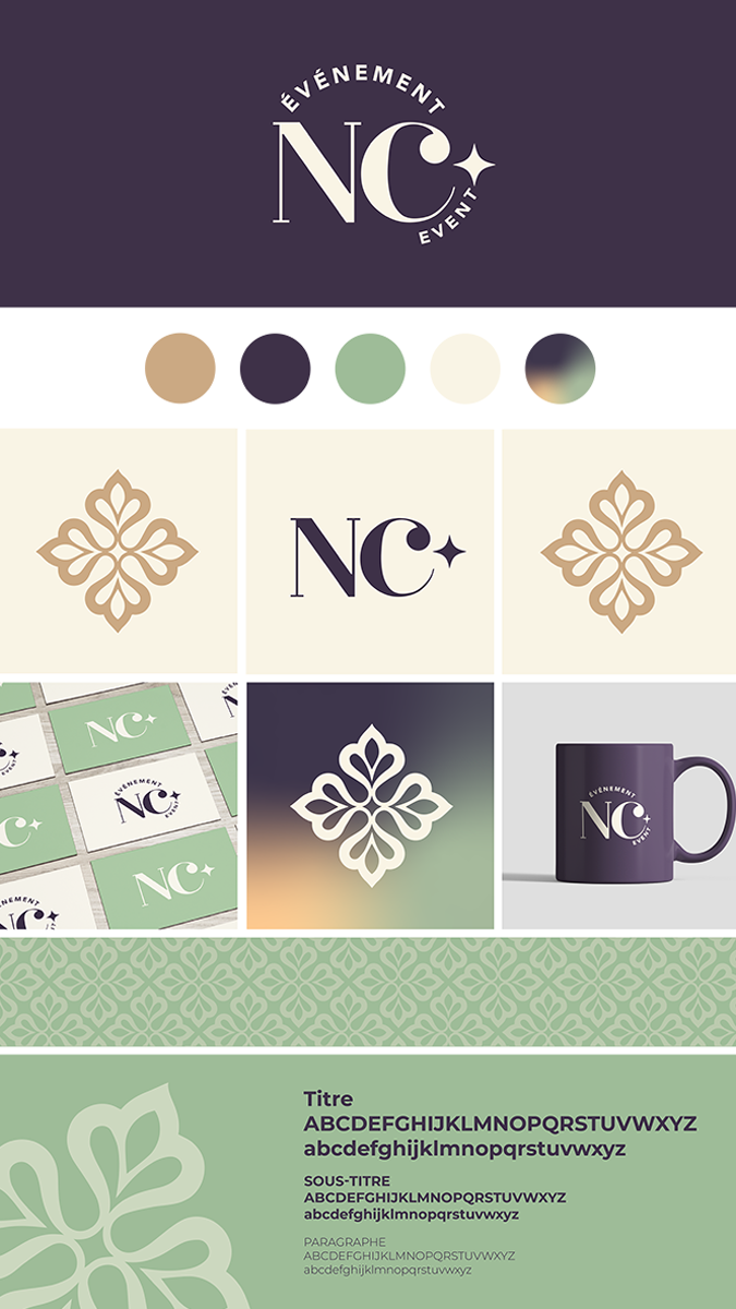Charte graphique – Événement NC Event