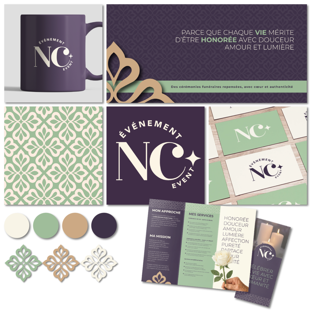 Identité visuelle et image de marque de NC Événements